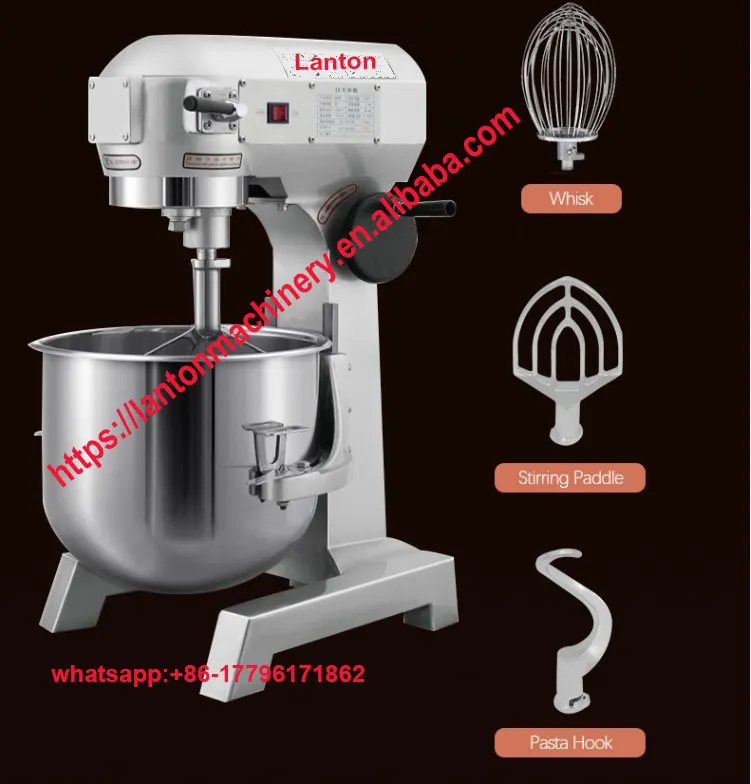 Commer10kg20kg30kg40kg50kg60kg70kg80kg90kg100kg Cake Planetary Mixer Bakery Machines egg cream mixer machine lanton spiral mixer