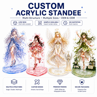 Standee Figur Akrilik 3D Epoxy Dome 5080 DPI Cetak Offset OEM & ODM Tersedia Akrilik Ripple Air Akrilik Buram