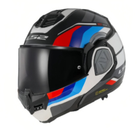 Casque de moto intégral de course authentique LS2FF906 certifié ECE/DOT, homologué ECE, système anti-buée, matériau ABS, rabais, double visière relevable