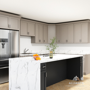 Modern Shaker Style <b>Kitchen</b> Cabinet Set | Oak Cabinets Custom Or In-Stock Available | <b>Kitchen</b> Cabinets For Renovation Projects - Product Image 1