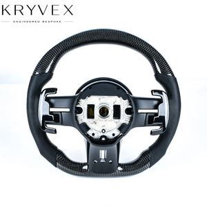 Volant en fibre de carbone 100% réelle + cuir Kryvex pour Mercedes-Benz GLC GLE450 C63 C450 E63 W213 A250 <span class=keywords><strong>AMG</strong></span> Sport etc. - Product Image 3