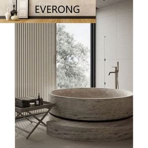 <span class=keywords><strong>Vasca</strong></span> <span class=keywords><strong>da</strong></span> <span class=keywords><strong>Bagno</strong></span> Rotonda in Travertino Stile Europeo Vintage per Grandi Hotel, Appartamenti <span class=keywords><strong>e</strong></span> Ville - Product Image 5