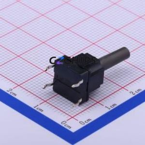 SKQBAQA010 Tactile Switch Through hole Component (THT) Switch Single Pole Single Throw Round Button Through Hole 10mm - Product Image 2