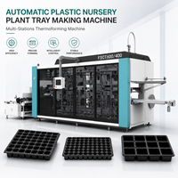 Automatische PP PS PET PVC plastic kweekbaklijn voor zaailingen, plastic bak thermoformmachine