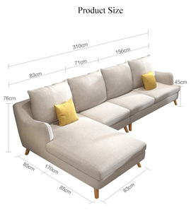Les ensembles de canapés en tissu modernes de luxe les plus populaires pour salon, combinaisons de canapés en tissu <span class=keywords><strong>gris</strong></span> <span class=keywords><strong>et</strong></span> <span class=keywords><strong>bleu</strong></span>, designs de canapés en tissu - Product Image 6