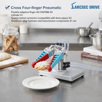 Pince robotique à doigts souples pour la préhension et le placement de biscuits/gâteaux
