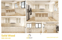 Armoire de cuisine prête à assembler CBMmart, meuble de rangement de cuisine, armoire haute moderne, mobilier de style héritage, petites armoires de cuisine de luxe