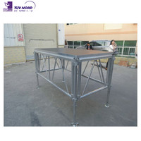 Nueve confianza aluminio escenario para conciertos al aire libre, escenario portátil
