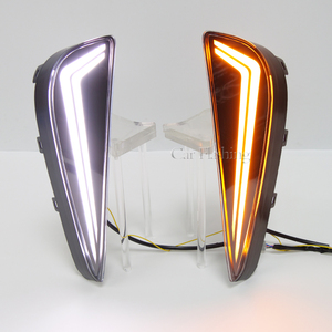 Luz LED de Conducción Diurna para Toyota <span class=keywords><strong>Prius</strong></span> 2019 2020 2021 2022 <span class=keywords><strong>2023</strong></span>, Blanca, con Intermitente <span class=keywords><strong>Amarillo</strong></span> y Cubierta de Luz Antiniebla - Product Image 4