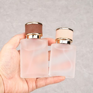 Hot Sale Empty Frosted Glass Spray <b>Bottle</b> <b>30ml</b> 50ml Oblate Screw Refillable <b>Perfume</b> <b>Bottles</b> - Product Image 3