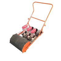 Handaangedreven precisiezaaimachine voor 1-6 rijen, met handbediende motor en versnellingsbak, hoge productiviteit, geschikt voor kleine gewassen en zaailingen.