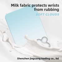Repose-poignet en mousse à mémoire de forme avec design dégradé nuage lumineux pour usage au bureau, tailles petite et grande