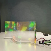 Affichage LED transparent flexible à vision claire pour la décoration visuelle des halls d'hôtel