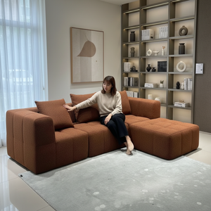 Sofá Minimalista Moderno para Ahorrar Espacio en la Sala de Estar, Tejido Transpirable, <span class=keywords><strong>Canape</strong></span> Comprimido para OEM/ODM - Product Image 4