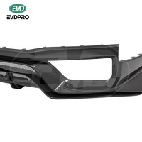 DIFFUSEUR ARRIÈRE EN FIBRE DE CARBONE AVEC LUMIÈRE POUR 2017-2021 NISSAN GTR R35 DIFFUSEUR ARRIÈRE DE VOILES NOIRES STYLE