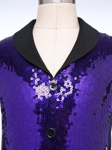 Traje de Discoteca para Niñas, Mono con Lentejuelas, Disfraz de los 70, Pantalones Metálicos Acampanados, Mono sin Mangas para Fiesta, Baile de Jazz, Personalizado para Niños - Product Image 3
