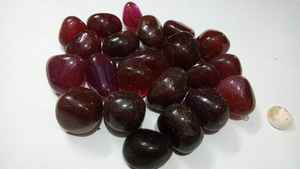 Pierres roulées de jaspe rouge poli de haute qualité artisanat de pierre semi-précieuse pour la décoration de guérison en gros - Product Image 4