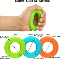 Regalo Promocional: Anillo Fortalecedor de Agarre de Silicona para Entrenamiento Muscular, Ejercitador de Dedos, Duradero, con Logo Deportivo