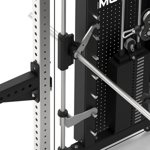 Máquina <span class=keywords><strong>Smith</strong></span> Comercial Profesional Multifuncional Todo en Uno con Postes de Acero de 75x75mm y Doble Torre de Pesas de 198kg - Product Image 3