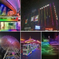 Tira de LED Flexible Personalizada 5050RGB 2700K FPC, Programable, Direccionable, con Control Remoto USB DC5V WS2812B SK6812, Resistente al Agua IP65/68