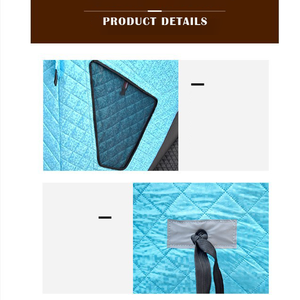 Tente de sauna d'hiver <span class=keywords><strong>pop</strong></span>-up à 4 couches, tente de pêche sur glace, tente de camping automatique, tente de pêche en plein air, 2 à 4 personnes, portable - Product Image 3