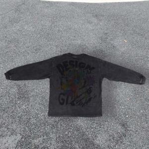 Sudaderas con Capucha Estilo Streetwear Personalizadas, con Hombros Caídos, Lavado Ácido Vintage, Sudaderas con Cuello Redondo Desgastadas para Hombre - Product Image 5