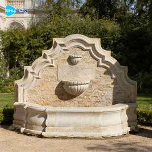 <span class=keywords><strong>Fuente</strong></span> de <span class=keywords><strong>Pared</strong></span> Esquinera Comercial Moderna de Estilo Europeo con Diseño de Cascada, Material de Piedra, Ecológica y Duradera para Uso en Interiores/Exteriores - Product Image 2