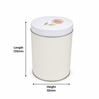 Boîte en métal cylindrique personnalisée avec couvercle coulissant pour le thé, le café, les biscuits, les bonbons, l'emballage cadeau, fournisseur d'impression de logo personnalisé OEM