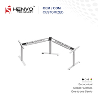 Cadre de bureau électrique réglable en hauteur, base réglable à double moteur, cadre de bureau assis-debout robuste, ergonomique et extensible