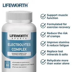 Lifeworth Manufacturer Energy Drink Powder Electrolyte Pill Electrolyte Salts Rehydration Replacement Capsule
