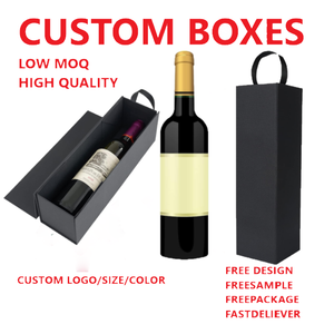 Caja <span class=keywords><strong>de</strong></span> Regalo para Vino <span class=keywords><strong>de</strong></span> Alta Gama Personalizada, Cajas para Botellas <span class=keywords><strong>de</strong></span> Vino con Asa para Licores y Champán, Caja <span class=keywords><strong>de</strong></span> Regalo Plegable con Cierre Magnético - Product Image 2