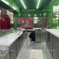 Remorque mobile de restauration rapide d'extérieur en acier galvanisé et fibre de verre, résistante à la rouille, pour la vente de glaces, hot-dogs, bonbons et chips