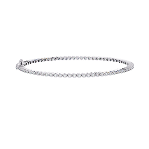 Pulsera de cadena tipo tenis de lujo para mujer, de oro amarillo de 9K, 14K, 18K, con diamantes cultivados en laboratorio, corte brillante, claridad VS1, IGI - Product Image 1