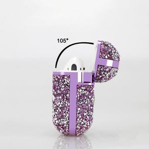 Estuche de Almacenamiento para Auriculares Inalámbricos de Diamantes de Lujo, Estuche para Auriculares con Diseño de Flores Imd para Auriculares Hone - Product Image 5