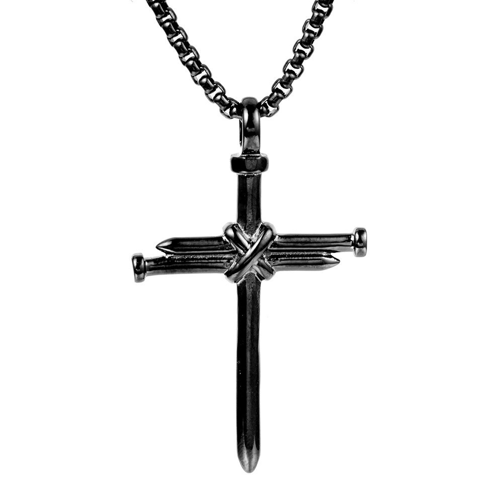 Chaîne de perles 3*60cm Noir