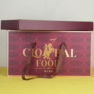 Lớn các tông sóng tái chế <span class=keywords><strong>Biscuit</strong></span> Snack Kẹo sô cô la thực phẩm hộp lưu trữ hộp bao bì với thuận tiện cầm tay dây - Product Image 5