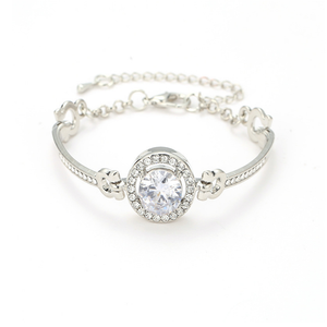 Trendz mode <span class=keywords><strong>cristal</strong></span> bracelets de tennis femme pas <span class=keywords><strong>cher</strong></span> plaqué or chaîne bracelet - Product Image 2