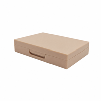BAIYAN 8g Étui de palette de blush bicolore en ABS écologique, conteneur compact pour cosmétiques, couleur personnalisée, gaufré, brossé 3mm