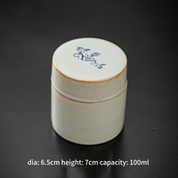 Pot de rangement en céramique brûlée Jiutian, design chinois minimaliste, cadeau d'affaires pour petits objets et médicaments