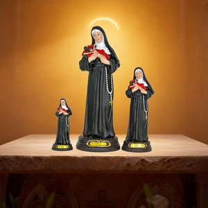 Estatua de Resina Personalizada de Personaje de Monja de Estilo Europeo, <span class=keywords><strong>Santa</strong></span> <span class=keywords><strong>Rita</strong></span>, Recuerdo Religioso para Iglesia, Regalo - Product Image 3