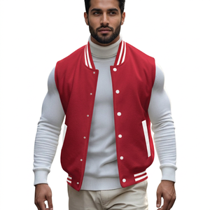 Spring and Autumn Men <b>Jackets</b> Standing Collar <b>Sleeveless</b> Button-up Fleece <b>Jacket</b> Customized logo Sports <b>Jackets</b> - Product Image 1