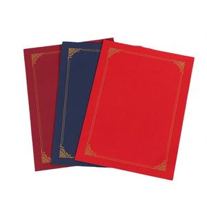 Porte-documents A4 personnalisé avec estampage à chaud, couverture rigide, pour diplômes et certificats - Product Image 1