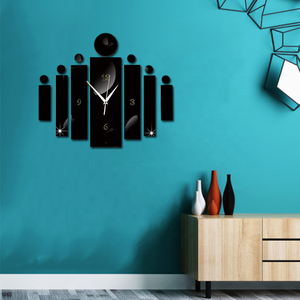 Home Living Room <strong>Wall</strong> Sticker Watch Creative Decorative Crystal Stereo Acrylic <strong>Wall</strong> <strong>Clock</strong> - Product Image 3