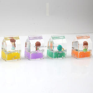 थोक कस्टम प्यारा आकर्षण घन दूध आकार कुंजी श्रृंखला तरल शेकर कीचेन kawi कुंजी रिंग फैंसी कस्टम दूध कार्टन - Product Image 6