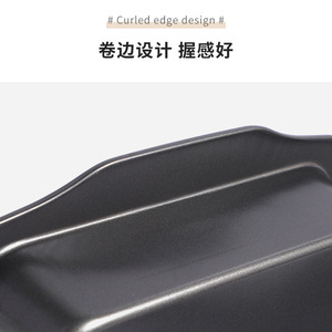 Thickened Carbon Steel Baking Pan Rectangle Non Stick Cake <b>Mold</b> Black <b>Hand</b> Wash Only - Product Image 4
