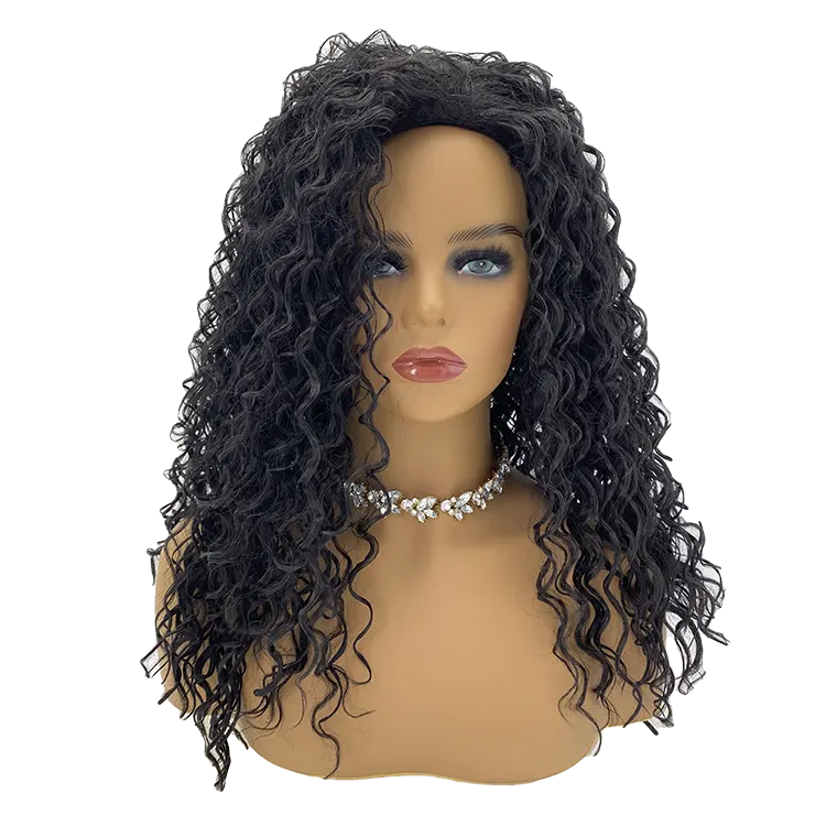 Synthetic Hair Wig 2022 Hot Selling Wholesale 25" Long Afro Kinky Curly Long Synthetic Hair Wig For Black Women