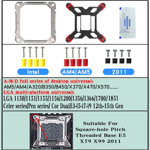 Enfriador de CPU QiuzAim de Escritorio con 4 Tubos de Calor LGA2011/1700, Ventilador de CPU de 120 mm con Espejo de Mil Capas X99, Refrigeración por Aire de 4 Pines AM4/I7/<span class=keywords><strong>I5</strong></span> - Product Image 2