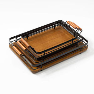 High quality Elegant Design Food <b>Snacks</b> Serving <b>Tray</b> Coffee Serving <b>Tray</b> Decor <b>Tray</b> Party Home Decor Restaurant Hotel - Product Image 3