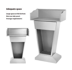 <span class=keywords><strong>Pupitre</strong></span> en acier inoxydable Podium <span class=keywords><strong>d</strong></span>'<span class=keywords><strong>église</strong></span> Bureau <span class=keywords><strong>d</strong></span>'enregistrement en métal Mobilier commercial Bureau <span class=keywords><strong>d</strong></span>'accueil pour centre commercial Service à la clientèle - Product Image 4