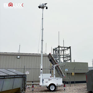 Torre de Vigilancia Móvil con Energía <span class=keywords><strong>Solar</strong></span> BIGLUX HiSOLO, Torre de CCTV con Mástil de 7 m para Monitoreo de Estacionamientos y Obras de Construcción - Product Image 5